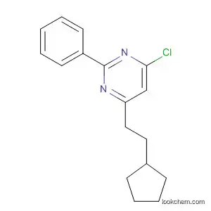 Pyrimidine, 4-chloro-6-(2-cyclopentylethyl)-2-phenyl-