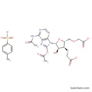 Molecular Structure of 112215-96-0 (Adenosine, N-acetyl-8-(acetyloxy)-, 3',5'-diacetate
2'-(4-methylbenzenesulfonate))