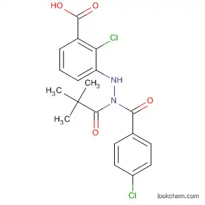 Molecular Structure of 112226-65-0 (Benzoic acid, 2-chloro-,
2-(4-chlorobenzoyl)-1-(1,1-dimethylethyl)hydrazide)