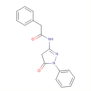 Molecular Structure of 112289-97-1 (Benzeneacetamide, N-(4,5-dihydro-5-oxo-1-phenyl-1H-pyrazol-3-yl)-)