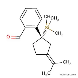 Molecular Structure of 112298-01-8 (Methanone, [3-(1-methylethylidene)-1-(trimethylsilyl)cyclopentyl]phenyl-,
(S)-)