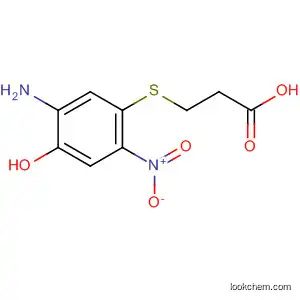 Molecular Structure of 112303-53-4 (Propanoic acid, 3-[(5-amino-4-hydroxy-2-nitrophenyl)thio]-)