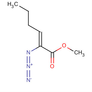 Molecular Structure of 112303-96-5 (2-Hexenoic acid, 2-azido-, methyl ester, (Z)-)
