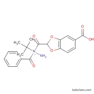 Molecular Structure of 112414-04-7 (1,3-Benzodioxole-5-carboxylic acid,
2-benzoyl-2-(1,1-dimethylethyl)hydrazide)
