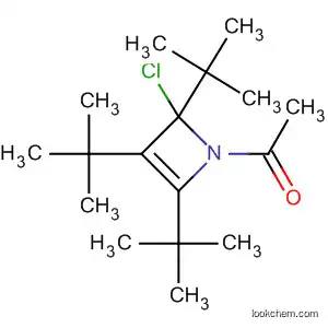Molecular Structure of 112423-89-9 (Azete, 1-acetyl-2-chloro-2,3,4-tris(1,1-dimethylethyl)-1,2-dihydro-)