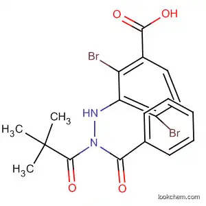 Molecular Structure of 112427-53-9 (Benzoic acid, 2,4-dibromo-, 2-benzoyl-1-(1,1-dimethylethyl)hydrazide)