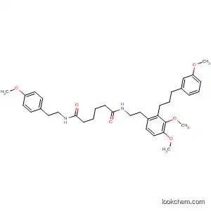 Molecular Structure of 112445-48-4 (Hexanediamide,
N-[2-[3,4-dimethoxy-2-[3-(3-methoxyphenyl)propyl]phenyl]ethyl]-N'-[2-(4-
methoxyphenyl)ethyl]-)