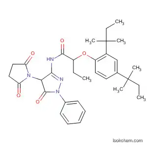 Butanamide,
2-[2,4-bis(1,1-dimethylpropyl)phenoxy]-N-[4-(2,5-dioxo-1-pyrrolidinyl)-4,
5-dihydro-5-oxo-1-phenyl-1H-pyrazol-3-yl]-