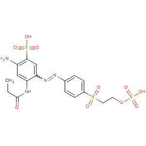 Benzenesulfonic acid, 2-amino-4-[(1-oxopropyl)amino]-5-[[4-[[2-(sulfooxy)ethyl]sulfonyl]phenyl] azo]-