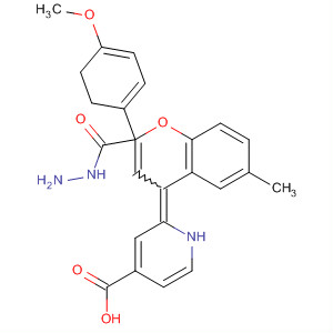 4-Pyridinecarboxylic acid, [2,3-dihydro-2-(4-methoxyphenyl)-6-methyl-4H-1-benzopyran-4-ylidene] hydrazide