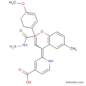 Molecular Structure of 112453-31-3 (4-Pyridinecarboxylic acid,
[2,3-dihydro-2-(4-methoxyphenyl)-6-methyl-4H-1-benzopyran-4-ylidene]
hydrazide)