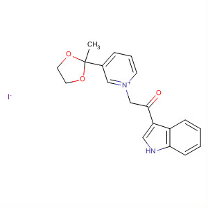 Pyridinium, 1-[2-(1H-indol-3-yl)-2-oxoethyl]-3-(2-methyl-1,3-dioxolan-2-yl)-, iodide