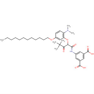 1,3-Benzenedicarboxylic acid,  5-[[2-[2-(dimethylamino)-5-(dodecyloxy)phenoxy]-4,4-dimethyl-1,3-dioxo  pentyl]amino]-