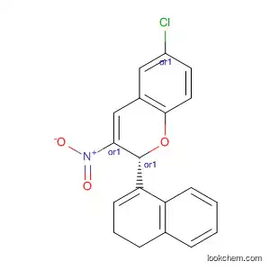 2H-1-Benzopyran, 6-chloro-3,4-dihydro-2-(1-naphthalenyl)-3-nitro-,
trans-