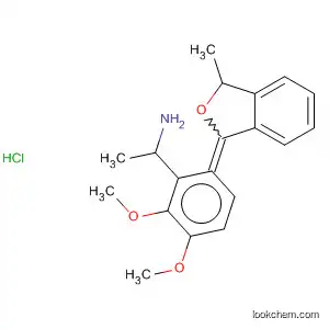 Molecular Structure of 112584-76-6 (Benzeneethanamine,
3,4-dimethoxy-N-(3-methyl-1(3H)-isobenzofuranylidene)-, hydrochloride)