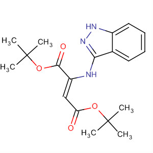 Molecular Structure of 112628-95-2 (2-Butenedioic acid, 2-(1H-indazol-3-ylamino)-, bis(1,1-dimethylethyl)
ester, (Z)-)