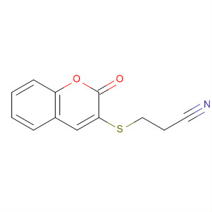 Molecular Structure of 112629-30-8 (Propanenitrile, 3-[(2-oxo-2H-1-benzopyran-3-yl)thio]-)