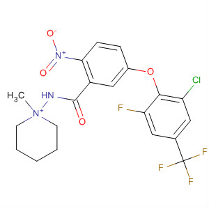 Piperidinium, 1-[[5-[2-chloro-6-fluoro-4-(trifluoromethyl)phenoxy]-2-nitrobenzoyl]amino] -1-methyl-