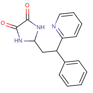 Molecular Structure of 112638-73-0 (4,5-Imidazolidinedione, 2-[2-phenyl-2-(2-pyridinyl)ethyl]-)
