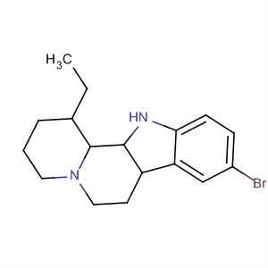 Molecular Structure of 112650-11-0 (Indolo[2,3-a]quinolizine, 9-bromo-1-ethyl-2,3,4,6,7,12-hexahydro-)