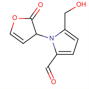 Molecular Structure of 112663-86-2 (1H-Pyrrole-2-carboxaldehyde,
1-(2,3-dihydro-2-oxo-3-furanyl)-5-(hydroxymethyl)-)