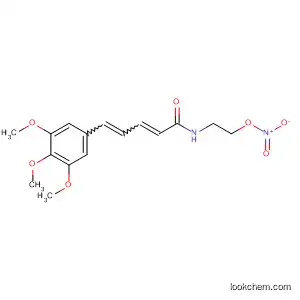Molecular Structure of 112664-97-8 (2,4-Pentadienamide, N-[2-(nitrooxy)ethyl]-5-(3,4,5-trimethoxyphenyl)-)