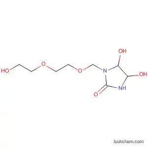 Molecular Structure of 112675-22-6 (2-Imidazolidinone, 4,5-dihydroxy-1-[[2-(2-hydroxyethoxy)ethoxy]methyl]-)