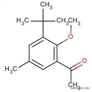 Molecular Structure of 112700-11-5 (Ethanone, 1-[3-(1,1-dimethylethyl)-2-methoxy-5-methylphenyl]-)