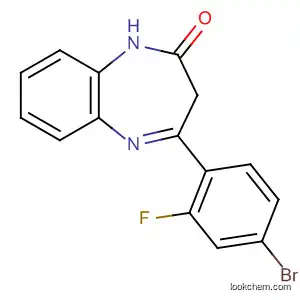 Molecular Structure of 112704-85-5 (2H-1,5-Benzodiazepin-2-one, 4-(4-bromo-2-fluorophenyl)-1,3-dihydro-)