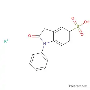Molecular Structure of 112706-68-0 (1H-Indole-5-sulfonic acid, 2,3-dihydro-2-oxo-1-phenyl-, potassium salt)