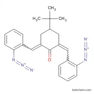Molecular Structure of 112708-00-6 (Cyclohexanone, 2,6-bis[(azidophenyl)methylene]-4-(1,1-dimethylethyl)-)