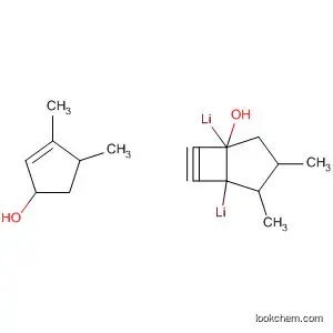 Molecular Structure of 112713-01-6 (2-Cyclopenten-1-ol, 1,1'-(1,2-ethynediyl)bis[3,4-dimethyl-, dilithium salt)
