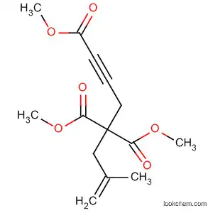 Molecular Structure of 112713-14-1 (6-Hepten-1-yne-1,4,4-tricarboxylic acid, 6-methyl-, trimethyl ester)