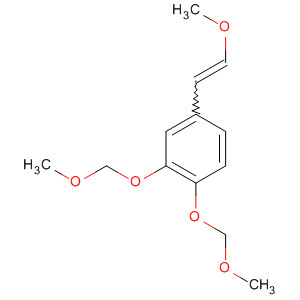 Molecular Structure of 112750-52-4 (Benzene, 4-(2-methoxyethenyl)-1,2-bis(methoxymethoxy)-)