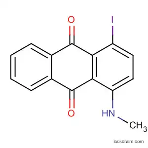 Molecular Structure of 112878-59-8 (9,10-Anthracenedione, 1-iodo-4-(methylamino)-)