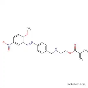 Molecular Structure of 112901-74-3 (2-Propenoic acid, 2-methyl-,
2-[[4-[(2-methoxy-5-nitrophenyl)azo]phenyl]methylamino]ethyl ester)