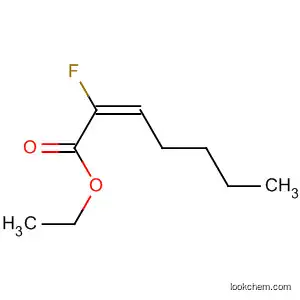 Molecular Structure of 112979-73-4 (2-Heptenoic acid, 2-fluoro-, ethyl ester, (E)-)
