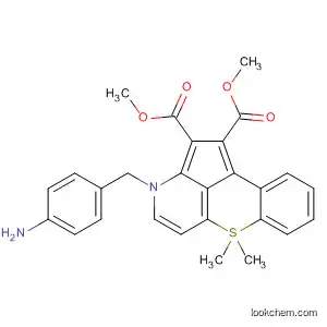 Molecular Structure of 112980-99-1 (3H-6-Thia-3-azaaceanthrylene-1,2-dicarboxylic acid,
3-[(4-aminophenyl)methyl]-6,6-dihydro-6,6-dimethyl-, dimethyl ester)