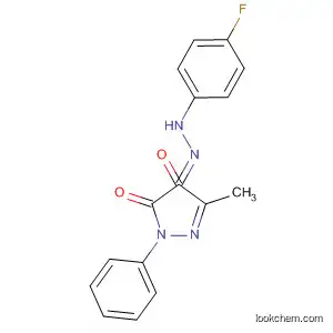 Molecular Structure of 112996-60-8 (3-methyl-1-phenyl-1H-pyrazole-4,5-dione 4-[(4-fluorophenyl)hydrazone])