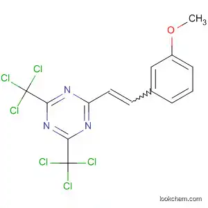 Molecular Structure of 113078-44-7 (1,3,5-Triazine, 2-[2-(3-methoxyphenyl)ethenyl]-4,6-bis(trichloromethyl)-)