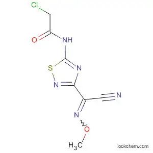 Molecular Structure of 113080-38-9 (Acetamide,
2-chloro-N-[3-[cyano(methoxyimino)methyl]-1,2,4-thiadiazol-5-yl]-, (Z)-)