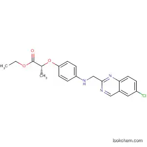Molecular Structure of 113081-91-7 (Propanoic acid, 2-[4-[(6-chloro-2-quinazolinyl)methylamino]phenoxy]-,
ethyl ester, (R)-)