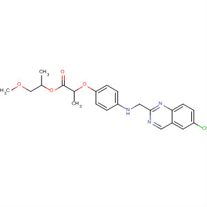Propanoic acid, 2-[4-[(6-chloro-2-quinazolinyl)methylamino]phenoxy]-,
2-methoxy-1-methylethyl ester