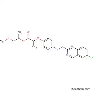Molecular Structure of 113082-24-9 (Propanoic acid, 2-[4-[(6-chloro-2-quinazolinyl)methylamino]phenoxy]-,
2-methoxy-1-methylethyl ester)