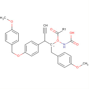 Carbamic acid, [2-[4-[(4-methoxyphenyl)methoxy]phenyl]-3-butynyl]-, (4-methoxyphenyl)methyl ester, (S)-