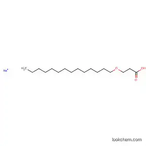 Molecular Structure of 113099-76-6 (Propanoic acid, 3-(tetradecyloxy)-, sodium salt)