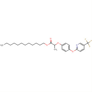 Molecular Structure of 113102-44-6 (Propanoic acid, 2-[4-[[5-(trifluoromethyl)-2-pyridinyl]oxy]phenoxy]-,
dodecyl ester)