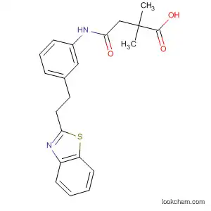 Molecular Structure of 113175-16-9 (Butanoic acid,
4-[[3-[2-(2-benzothiazolyl)ethyl]phenyl]amino]-2,2-dimethyl-4-oxo-)