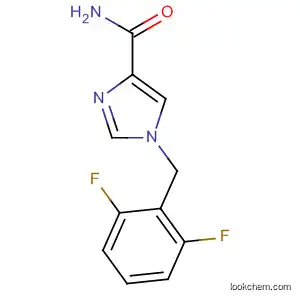 Molecular Structure of 113211-63-5 (1H-Imidazole-4-carboxamide, 1-[(2,6-difluorophenyl)methyl]-)