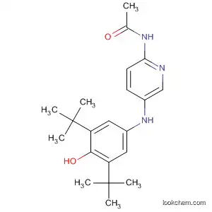 Molecular Structure of 113238-76-9 (Acetamide,
N-[5-[[3,5-bis(1,1-dimethylethyl)-4-hydroxyphenyl]amino]-2-pyridinyl]-)